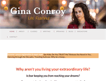 Tablet Screenshot of ginaconroy.com